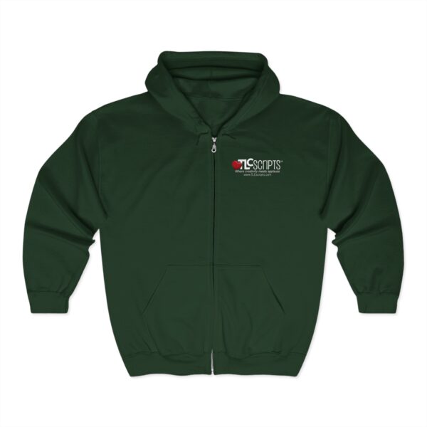 Cozy Creativity Full Zip Hoodie for TLCScripts Lovers - Image 13