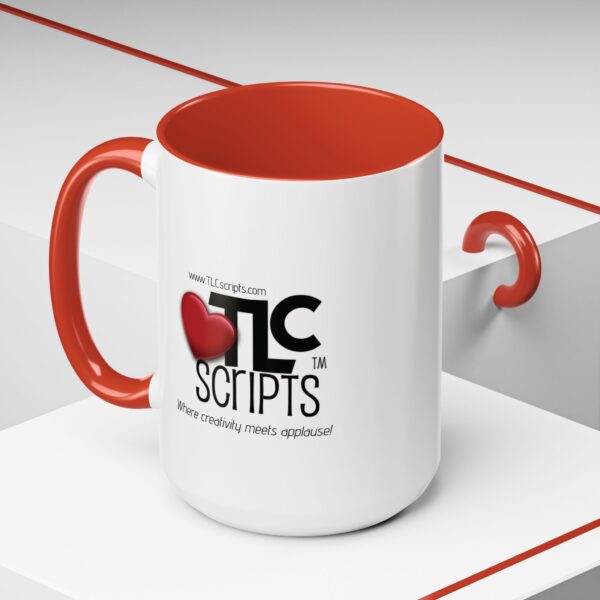 Creative Love Accent Coffee Mug - Perfect Gift for Writers, Teachers, Friends, Birthday, Celebrate Creativity, Coffee Lovers, TLC Scripts - Image 2