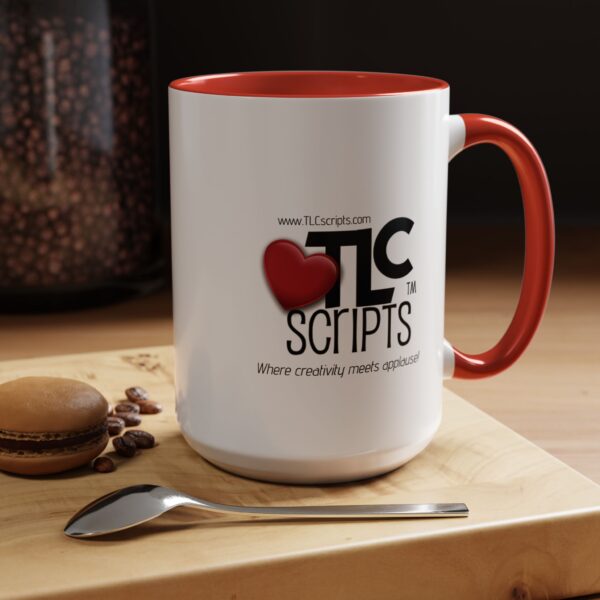 Creative Love Accent Coffee Mug - Perfect Gift for Writers, Teachers, Friends, Birthday, Celebrate Creativity, Coffee Lovers, TLC Scripts