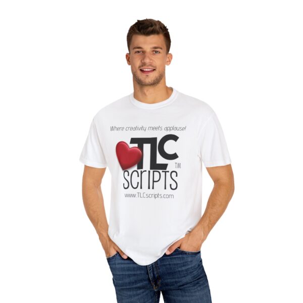 I Love TLCScripts Unisex Garment-Dyed T-Shirt - Image 8