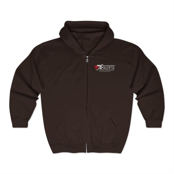 Cozy Creativity Full Zip Hoodie for TLCScripts Lovers - Image 11